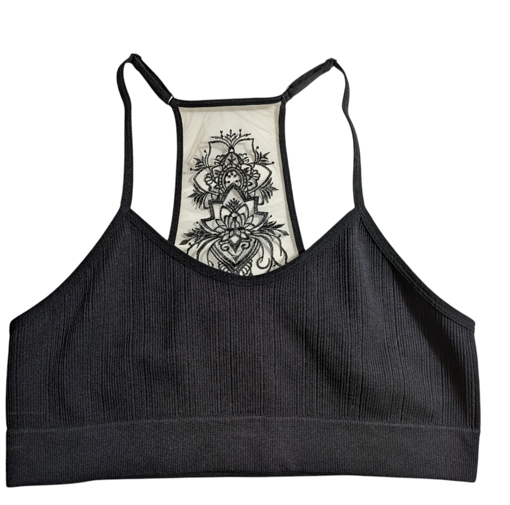 Steve Madden Sports Bra with Embroidered Back Panel 2XL - 3XL